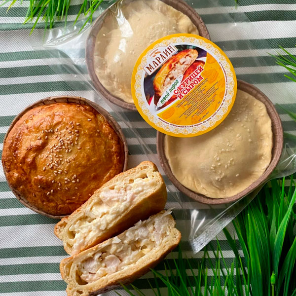 Фото Твой пирог с курицей и сыром