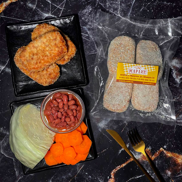 Фото Зразы с красной фасолью и капустой