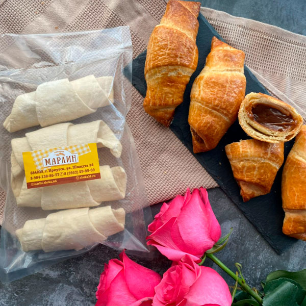 Фото Круассан со сгущенкой