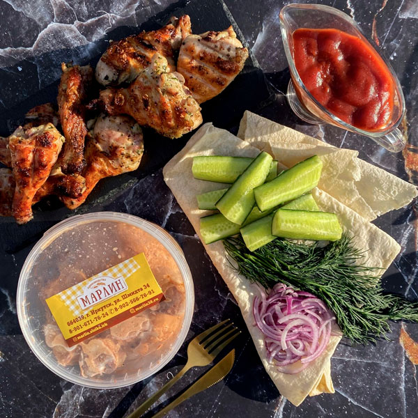 Фото Голень куриная в чесночном маринаде