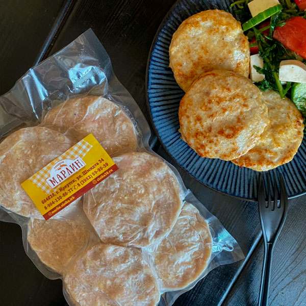 Фото Котлеты куриные с творогом