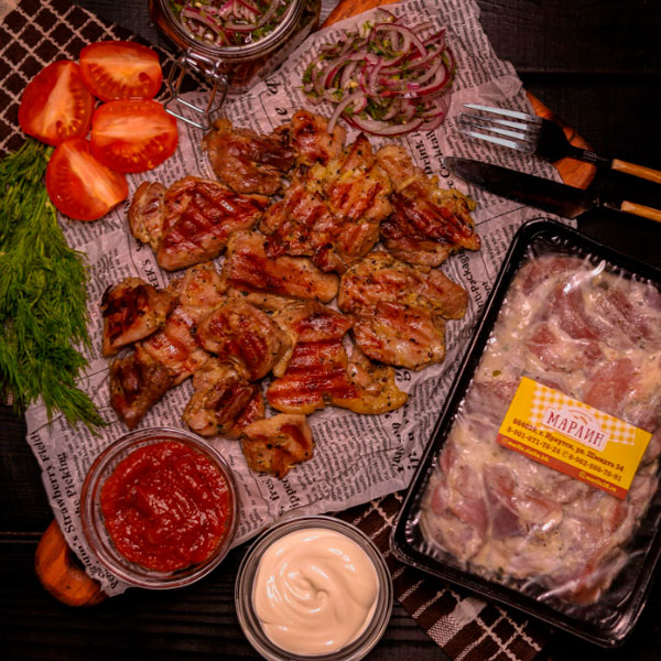 Фото Шашлык из бедра индейки в сливочном соусе