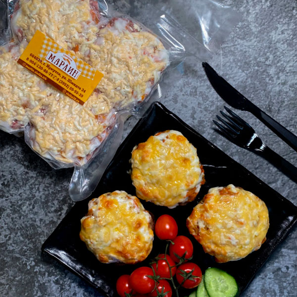 Фото Бифштекс под овощами